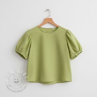 Bavlnená látka WASHED old lime