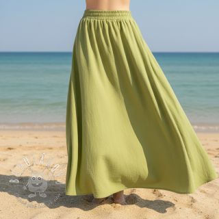 Bavlnená látka WASHED old lime