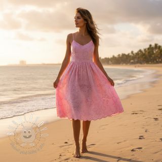 Bavlnená látka VOILE Puffy light pink