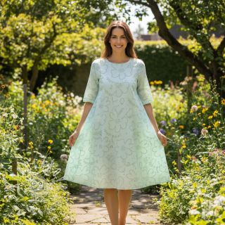 Bavlnená látka VOILE Puffy mint