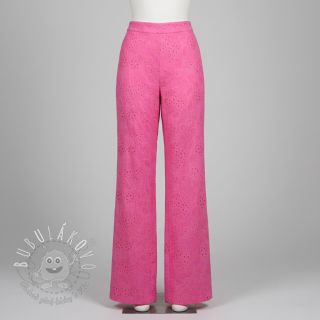 Bavlnená látka VOILE EMBROIDERY Vintage fuchsia