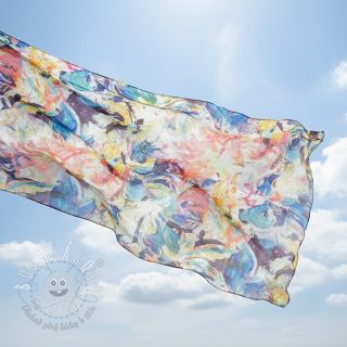 Bavlnená látka DOBBY Staind branch digital print