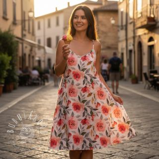 Bavlnená látka VOILE Love digital print