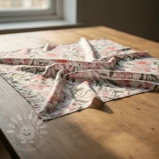 Bavlnená látka Meadow white digital print