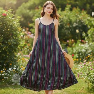 Bavlnená látka LUREX stripes navy