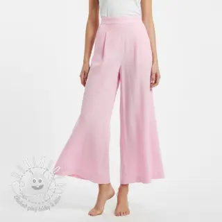Bavlnená látka s ľanom pink