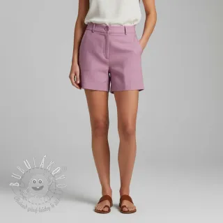 Bavlnená látka s ľanom old pink