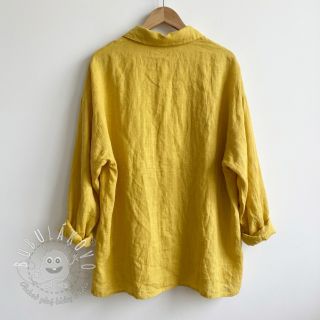 Bavlnená látka s ľanom ochre