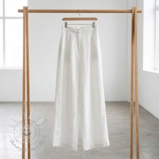 Bavlnená látka s ľanom off white