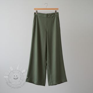 Bavlnená látka s ľanom army