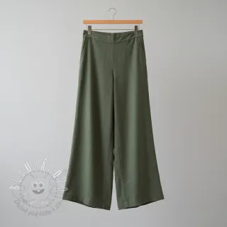 Bavlnená látka s ľanom army