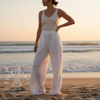 Bavlnená látka EMBROIDERY DOBBY Square white