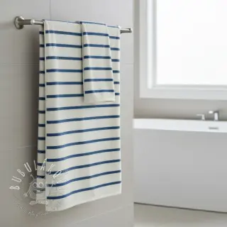 Froté YARN DYED Stripe SMALL light blue