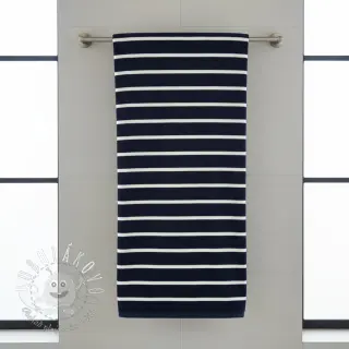 Froté YARN DYED Stripe BIG dark blue