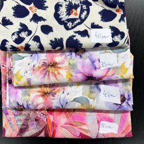 Balík látok ľan s bavlnou 055