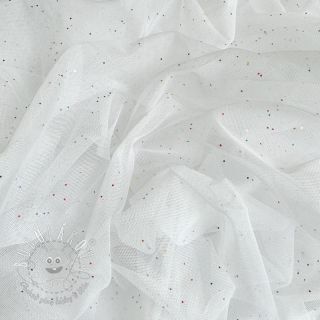 Tyl na TUTU ROYAL MULTI FOIL white