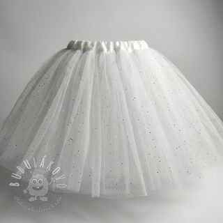 Tyl na TUTU ROYAL MULTI FOIL white