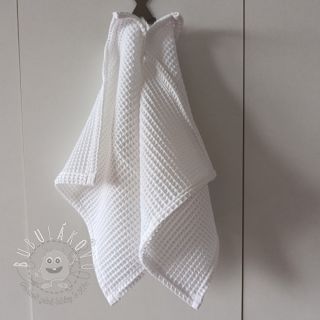 Bavlna s vaflovou väzbou white