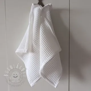 Bavlna s vaflovou väzbou white