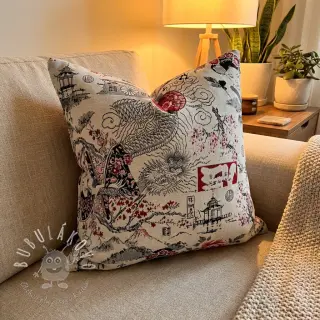 Dekoračná látka jacquard Akita blanc