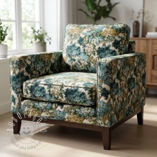 Dekoračná látka jacquard Aubusson emeraude