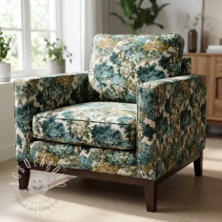Dekoračná látka jacquard Aubusson emeraude