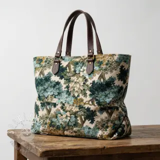 Dekoračná látka jacquard Aubusson emeraude