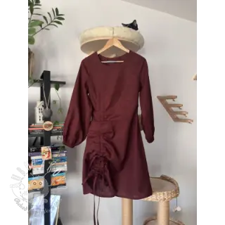 Ľan predpraný bordeaux