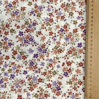 Bavlnená látka Simie flowers offwhite digital print