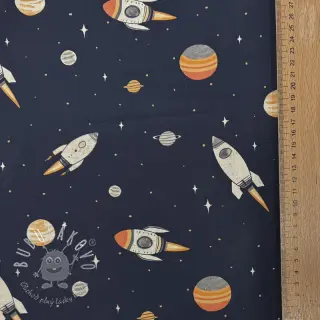 Bavlnená látka Space digital print