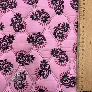 Bavlnená látka VOILE STEPPED Daria flower aubergine digital print