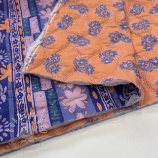 Bavlnená látka VOILE STEPPED Daria flower purple digital print