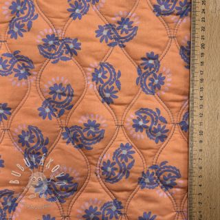 Bavlnená látka VOILE STEPPED Daria flower purple digital print