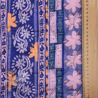 Bavlnená látka VOILE STEPPED Daria flower purple digital print