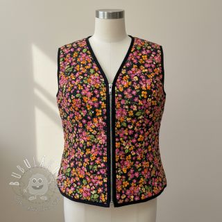 Bavlnená látka VOILE STEPPED Ophelia flower digital print