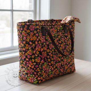 Bavlnená látka VOILE STEPPED Ophelia flower digital print