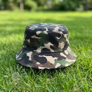 Bavlnená látka Camouflage green digital print