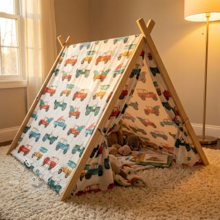 Bavlnená látka Cars white digital print