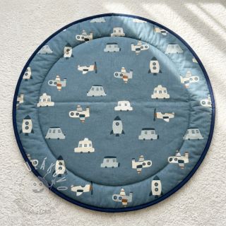 Bavlnená látka Vehicles petrol