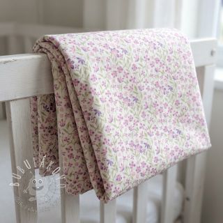 Bavlnená látka Fine flowers purple