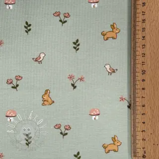Úplet Bunnies sage ORGANIC