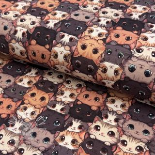 Úplet Cats digital print
