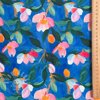 Viskóza STRETCH Flowers Dorothia digital print