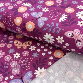Teplákovina Flowers Azriel fuchsia