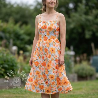 Bavlnená látka VOILE Sarah flowers digital print