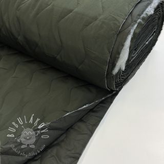 Prešívaná látka ZIG ZAG army green