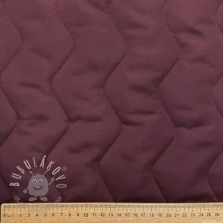Prešívaná látka ZIG ZAG aubergine