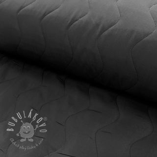 Prešívaná látka ZIG ZAG black