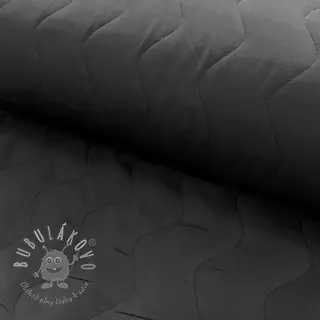 Prešívaná látka ZIG ZAG black