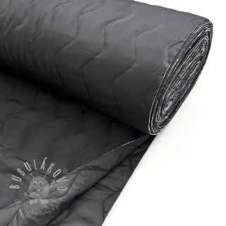 Prešívaná látka ZIG ZAG black